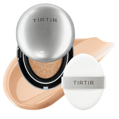 TIRTIR Aura Glow Cushion | Semi-Glow Finish, 72-Hour Radiance, Buildable coverage, Moisturized, Buildable skin, Korean Cushion, Pack of 1 (0.63 oz.), 23N Sand