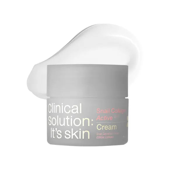 It'S SKIN Active Snail Collagen Cream 1.69 fl.oz, Firming Face Cream with Snail Mucin, Dual Collagen & Liposome for Elasticity, Long Lasting Moisture, Non-Greasy Moisturizing Cream, Korean Skincare