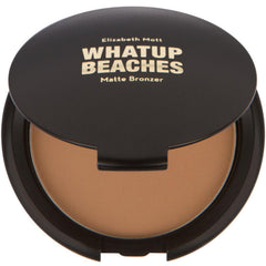 Elizabeth Mott Whatup Beaches Bronzer Face Powder Contour Kit - Vegan and Cruelty Free Facial Compact Bronzing Powder for Contouring and Sun Kissed Makeup Finish - Matte shade (10 g)