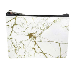 HappyDaily 6 Pack Canvas Zipper Bags Small Makeup Bags Lipstick Cosmatic Organizer Small Storage Pouch Carrying Purse, Marble Pattern, Small (3.1" x 5.1"), Classic Makeup Bags Set