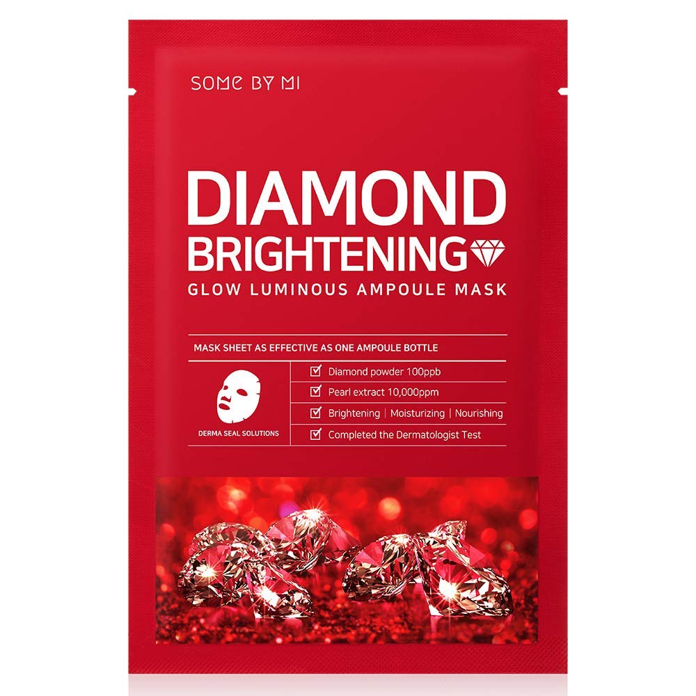 Some By Mi Glow Luminous Ampoule Mask, Diamond Brightening - Pack of 1