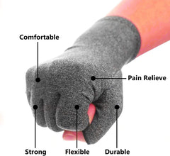 ELECDON Arthritis Compression Gloves, Women Men for Carpal Tunnel, Rheumatoid, Tendonitis, Fingerless Gloves for Computer Typing and Daily work- Compression Gloves for Pain Relief- (M) 1 Pair