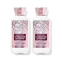 Bath & Body Works A Thousand Wishes Super Smooth Body Lotion Sets Gift For Women 8 Oz -2 Pack (A Thousand Wishes)