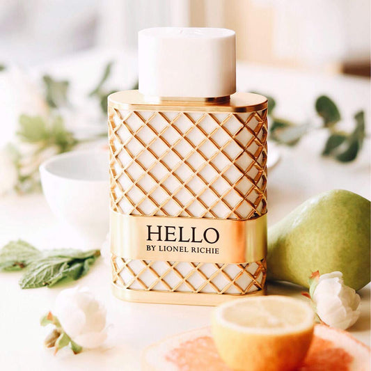 Lionel Richie Hello for Women - A Lush, Sweet, And Indulgent Fragrance - Light, Romantic Floral Chypre Eau De Parfum With Notes Of Pear And Jasmine - Fresh, Feminine, Long Lasting Scent - 1.7 oz