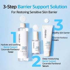 FABYOU Ceramide Panthenol Skin Barrier Support Toner 300ml – Korean Skincare for Deep Hydration, Soothing & Moisture Barrier care with a Non-Sticky, Gentle Daily Toner for Sensitive & Dry Skin