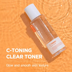 Nightingale Korean C-Toning Clear Toner Mild 200ml - Skincare Moisturizing Nourishing Hydrating Essence Toner AHA, BHA, PHA, Vitamin C - Exfoliating Toner with Natural Ingredients