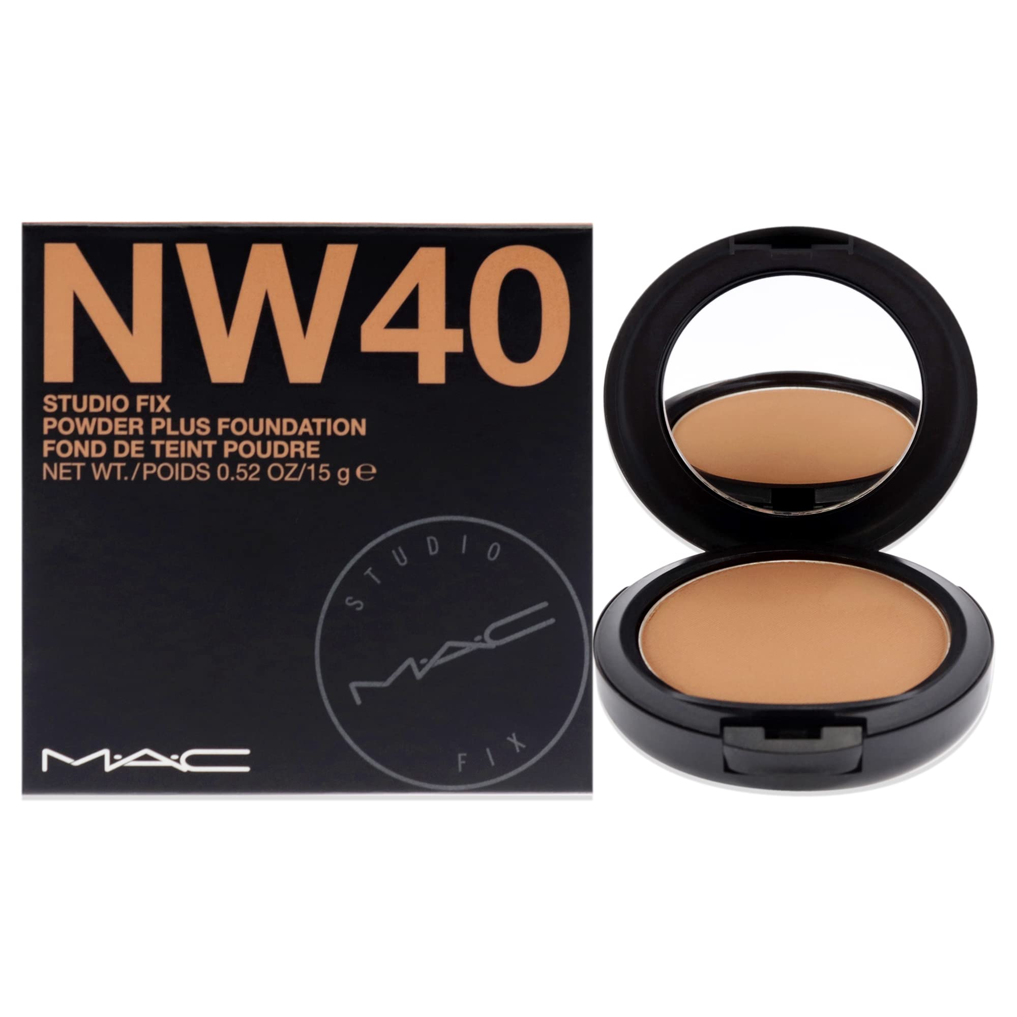 MAC Studio Fix Powder Plus Foundation, Nw40, 15 gm/0.52 Oz.