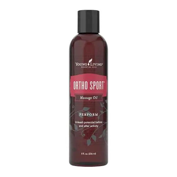 Young Living Ortho Sport Massage Oil 8 Ounces  Essential Oils Combines Gluten Free Ingredients, with Essential Oils Such as Oregano, Peppermint, Thyme, Ginger Comforting, Cool Warm Sensation