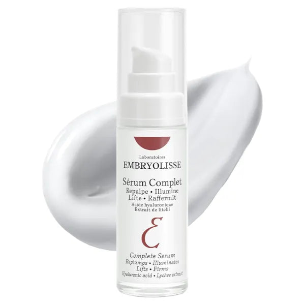 Embryolisse Complete Serum. Advanced Hydrating Formula With Hyaluronic Acid. Replumps, Illuminates, Lifts, Firms, 1.01 Fl Oz