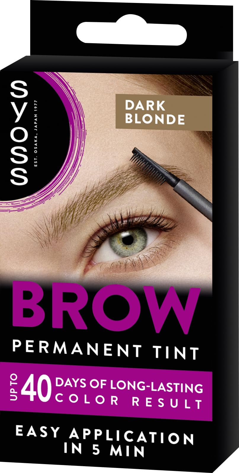 Schwarzkopf Brow Tint Professional Formula Eyebrow Dye Brow Tinting Kit With Gentle Permanent Colour Dark Blonde, 1 Count (Pack Of 1)