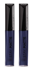 Rimmel Stay matte lip liquid, blue iris, 0.21 Fl Oz (Pack of 2)