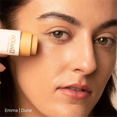 ATTITUDE Oceanly Light Coverage Foundation Stick, Titanium Dioxide-Free, EWG Verified, Plastic-Free, Vegan & Cruelty-free Makeup, Dune, 0.42 Ounces