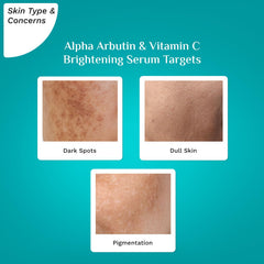 PILGRIM Korean 2% Alpha Arbutin & 3% Vitamin C Face Serum | Alpha arbutin face serum|All skin types | Men & Women| Korean Skin Care| Vegan & Cruelty-free | 30ml