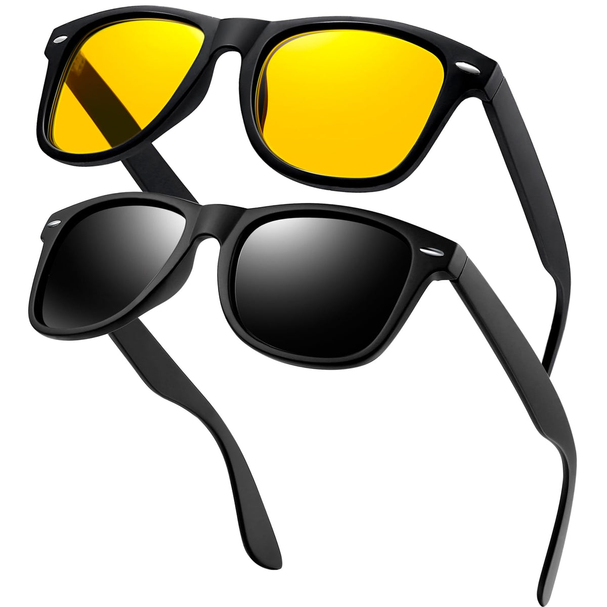 KANASTAL Polarized Sunglasses Men, Fashion Square Sun Glasses Women, Classic Shades for Womens, Driving Fishing Outdoor 100% UV400 Protection