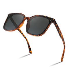 FEISEDY Women Oversized Vintage Polarized Sunglasses Square Cute Trendy Classic Simple Men B2758