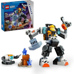 LEGO City Space Construction Mech Suit, Action Figure Toy for 6 Plus Year Old Kids, Boys & Girls, Building Set with Robot and a Pilot Minifigure, Small Gift Idea 60428