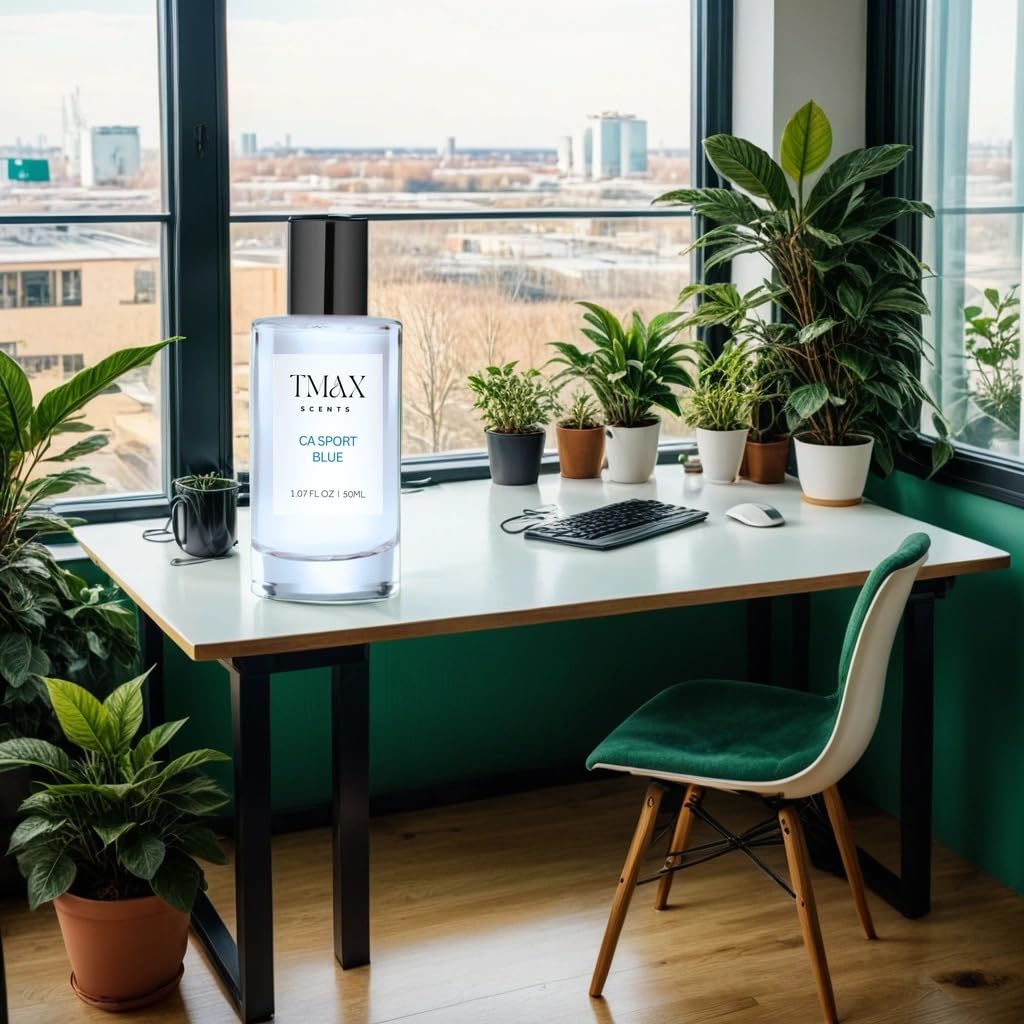 Tmax Scents CA Sport Blue - 50ml Aromatic Citrus - Fresh Spicy Scent With Pineapple, Bergamot, and Musk.