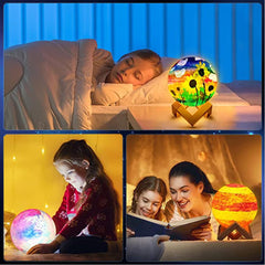 Paint Your Own Moon Lamp Kit for Kids, DIY Gifts 3D Moon Night Light, Easter Arts and Crafts for Kids Ages 7-12, Art Supplies Arts & Crafts Kit Toys for Girls Boy Birthday Gift Ages 4 5 6 7 8 9 10 11