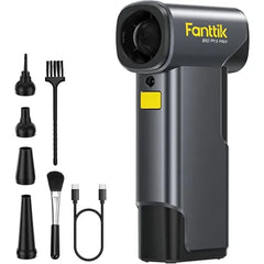 Fanttik B10 Pro Max Electric Air Duster, 130000RPM Brushless Motor, Compressed Air Duster, 6 Gears Adjustable, One tap Booster, 28.8Wh Rechargeable Battery, Electric Duster for PC, Car, House, Outdoor