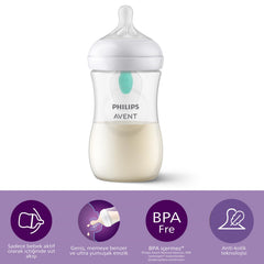 Philips Avent NATURAL 3.0 FEEDING BOTTLE 260ML X1 with vent
