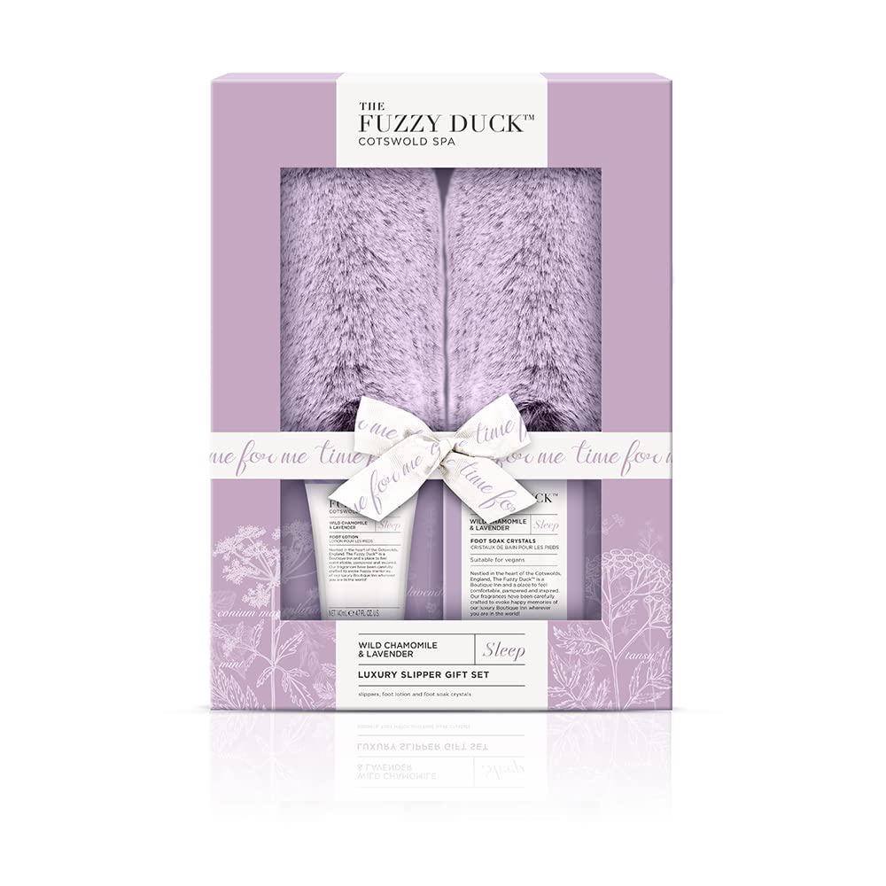Baylis & Harding The Fuzzy Duck Cotswold Spa Luxury Slipper Gift Set (Pack of 1) - Vegan Friendly