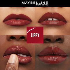 Maybelline Liquid Lipstick, High Shine Gloss, Lasts for 16 HRs, Enriched With Vitamin E & Aloe, SuperStay Vinyl Ink, Lippy, High-Glossy