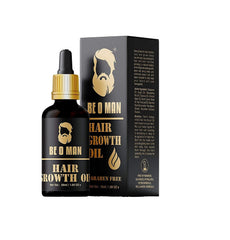Be O Man Hair Growth Oil For Grooming Men's Beard With Sesame Oil, Coconut Argan Black Cumin And Tea Tree Managing, Moisturizing, Nourishing All Types Of & Follicles, 50Ml