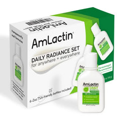 AmLactin Daily Nourish Therapeutic Body Lotion for Dry Skin - No-Scrub Exfoliator and Moisturizer 12% Lactic Acid Lotion, 2 Fl Oz (Pack of 6)