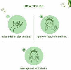 Indus Valley Bio Organic 100% Pure Aloe Vera Gel with Vitamin C & E for Skin & Hair | Non-Sticky Natural Aloe vera Gel - Soothes & Face Moisturizes, Irritated Skin Caused by Sunburn, Rashes(175Ml)