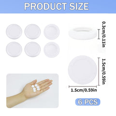 Goerpn 6 Pcs Replacement Joystick Covers for Nintendo Switch OLED Thumb Caps Grips Analog Thumbstick Replacement Caps for Nintendo Switch & Switch Lite Comfortable Joystick Covers for Gaming (White)