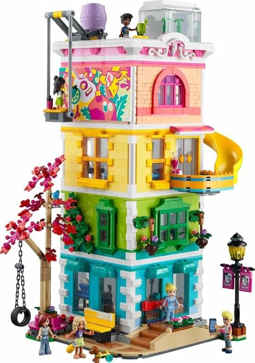 LEGO 41748 Friends Heartlake City Community Centre Modular Building Set, Toy Birthday Gift Idea for Kids, Girls, Boys with Art and Recording Studios, Gaming Room plus Pickle the Dog and More