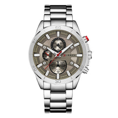 Curren Casual Watch For Men - Stainless Steel Band - 8275