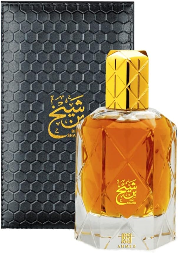 Ahmed Al Maghribi Bin Sheikh | eau de parfum | for men | 90ml | unisex | | luxury bottle | long sillage | saffron | rose | agarwood | patchouli | amber