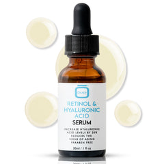 OMIC Retinol Serum for Face with Hyaluronic Acid | 1 ml / 1 fl oz | Brightening Serum for Fine Lines, and Wrinkles | Dark Spots Corrector for Face & Body | Anti Aging Facial Serum | Made in USA