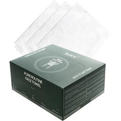 Bueno+ Pure Routine Disposable Face Towel,100% Plant-Based Biodegradable Facial Wipes, 25 Count, Soft & Gentle for Sensitive & Acne-Prone Skin, Eco-Friendly, Ultra-Absorbent