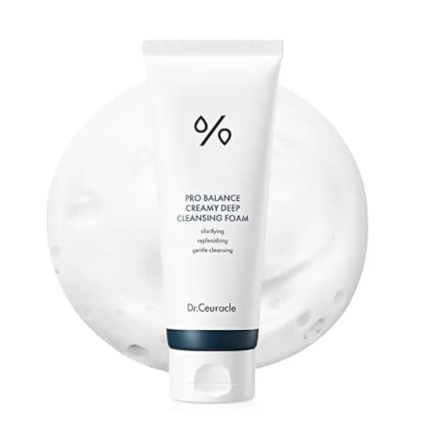 Dr.Ceuracle Pro Balance Creamy Deep Cleansing Foam  Korean Daily Hydrating Facial Wash, Oil & Moisture Balance Cleanser
