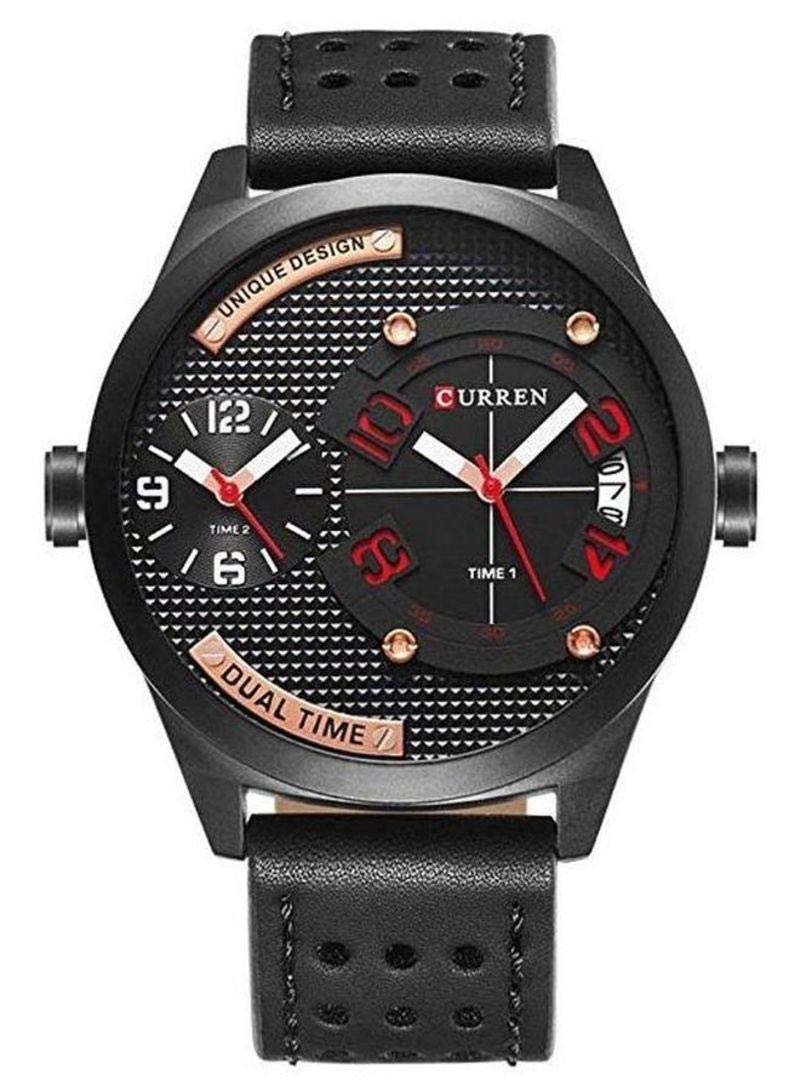 CURREN Men's Quartz MoveMent Partywear Analog Watch - Black
