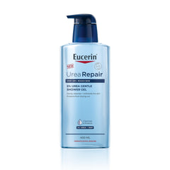 Eucerin Urea Repair Gentle Shower Gel, with 5% Urea and NMF, Gently Cleanses, Exfoliates, Protects the Skin from Drying Out, Dermatologically Proven, for Very Dry, Rough Skin, 400ml