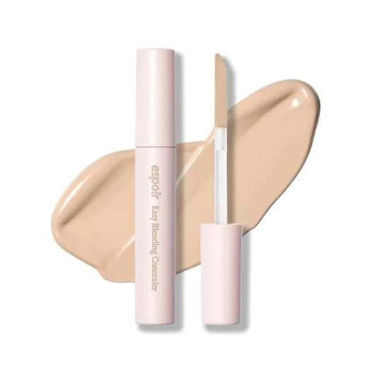 Espoir Easy Blending Concealer Petal | Seamless Coverage & Natural Shades for Daily Use, Easy-to-Blend, Soft Texture, Long and Pointed Tip for Precise Application, Korean Makeup, 0.35 oz