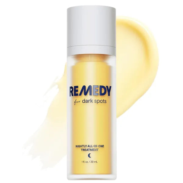 Remedy for Dark Spots | Advanced Night Treatment with Retinol & Kojic Acid | For Discoloration and Uneven Tones | With Glutathione, Niacinamide, Mandelic Acid, 1 fl. oz