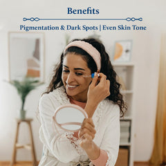 Blue Nectar Plant Based Kojic Acid Serum for Pigmentation & Dark Spots Removal | Anti-Pigmentation Face Serum for Women & Men with Rice Water & Mushroom | Lightweight | All Skin Types (13 Herbs,30ml)
