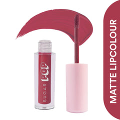 SUGAR POP 2 in 1 Matte Lipcolour Combo, Richly pigmented, Long-lasting, Ultra Matte, Smudge-Proof,10 Rosewood & 16 Terracotta, Super Lip Kit Combo