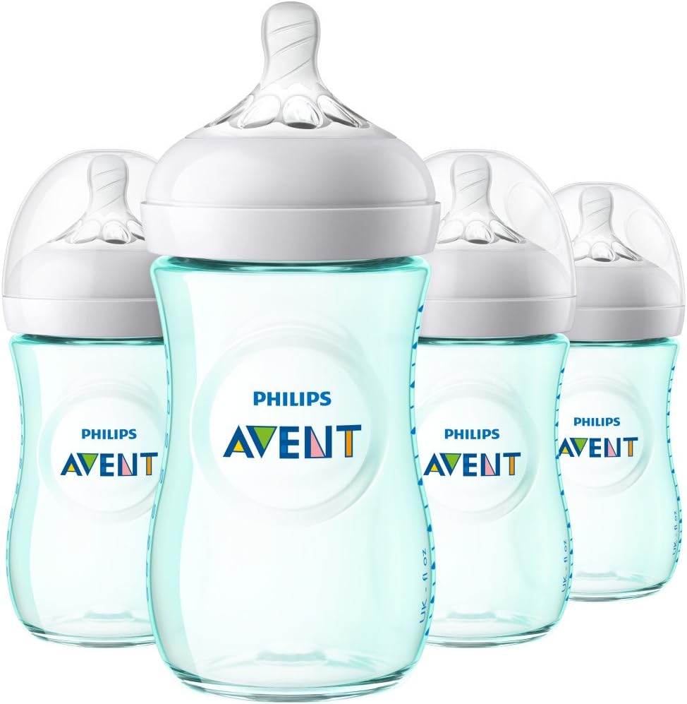 Philips Avent Natural Baby Bottle 4 Count blue 075020068385