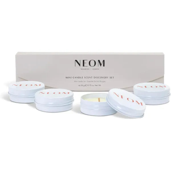 NEOM- Mini Candle Scent Discovery Set | x4 20g Mini Candles | 100% Natural Fragrance