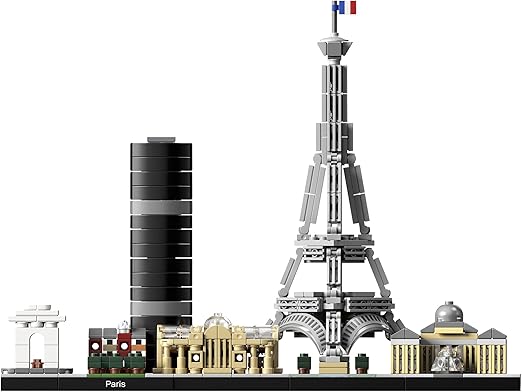 LEGO 21044 Architecture Paris Model Building Set for Adults with Eiffel Tower and The Louvre Model, Skyline Collection, Office Home Décor, Collectible Gift Idea for Women, Men, Her or Him