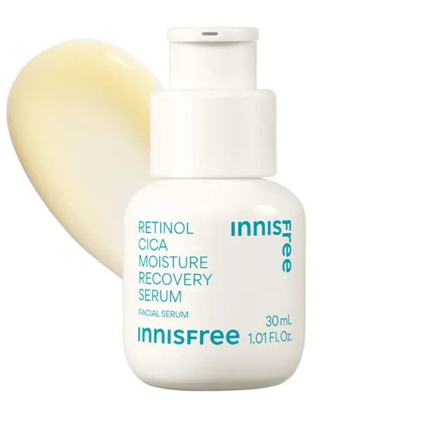 Innisfree Retinol Cica Serum with Salicylic Acid, Korean Moisture Recovery Treatment for Beginners, Face Care 1.01 Fl Oz