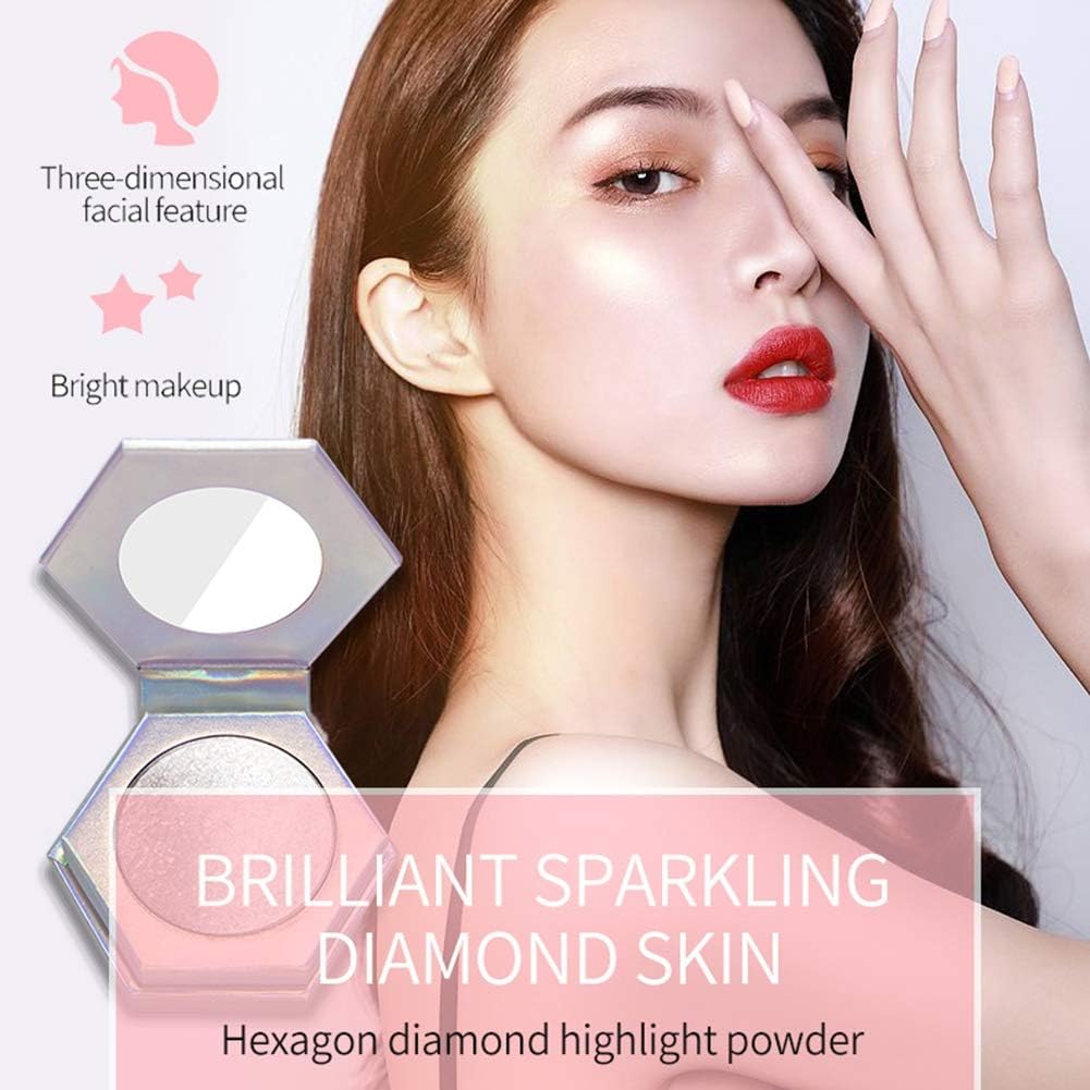 NLLNT High Gloss Highlighter Powder Makeup Glow Bronzer Illuminator Waterproof Shimmer