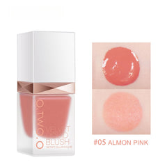 NOVOLAN Liquid Blush 15ml Cream Blush Wet Makeup Sweet Cheeks Blush Matte Pot Blusher, Natural Color Liquid Blush Long-Lasting Matte Silky Delicate Rouge Beauty Makeup (#05)