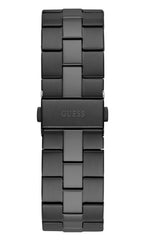 GUESS Men's 42mm Watch - Black Strap Black Dial Black Case