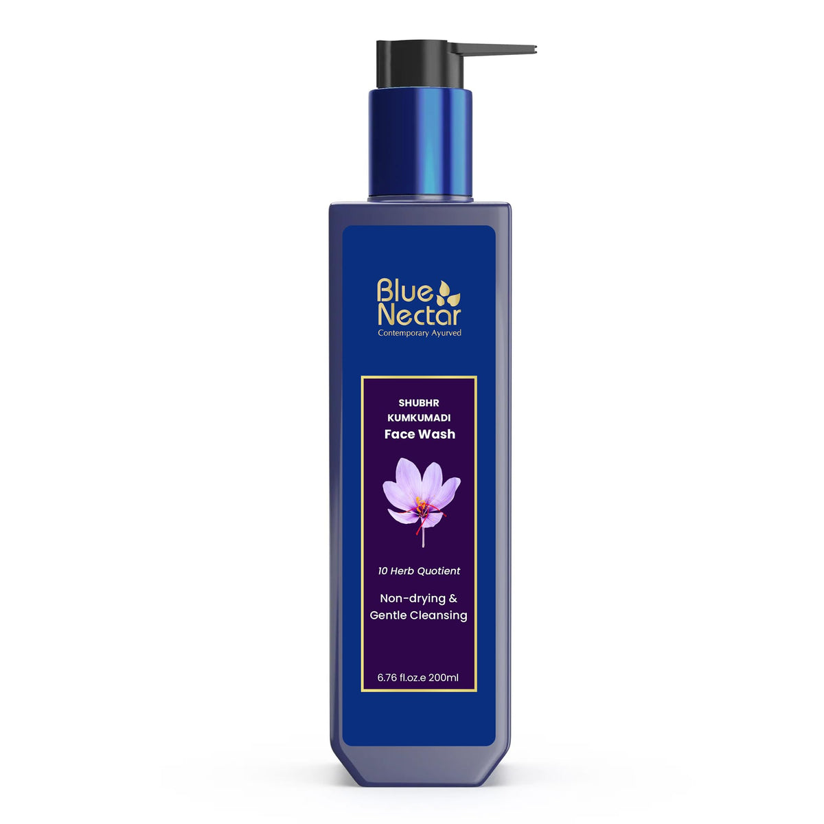 Blue Nectar Kumkumadi Brightening Face Wash with Saffron for Women & Men | Sulphate free Anti Pimple Face Cleanser (200 ml)